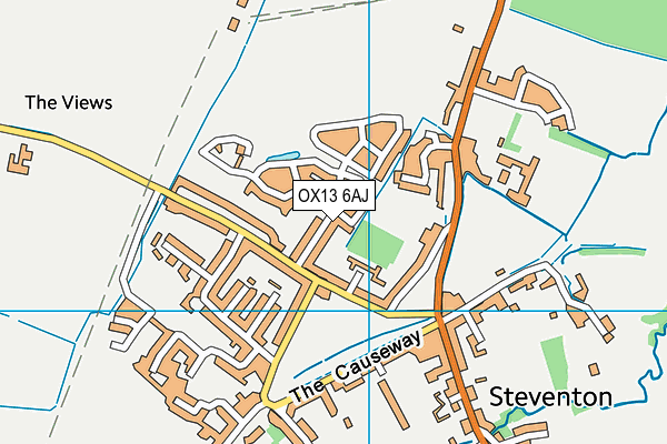 OX13 6AJ map - OS VectorMap District (Ordnance Survey)