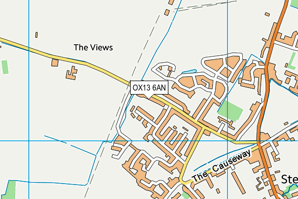 OX13 6AN map - OS VectorMap District (Ordnance Survey)