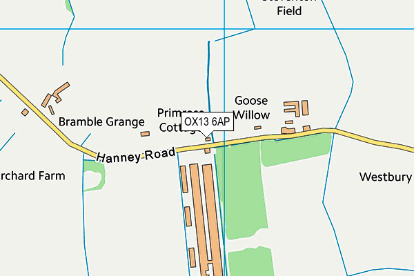 OX13 6AP map - OS VectorMap District (Ordnance Survey)