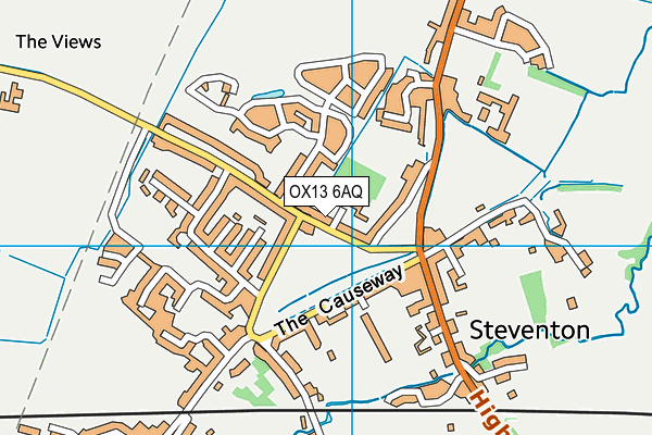 OX13 6AQ map - OS VectorMap District (Ordnance Survey)