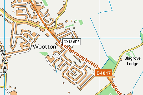 Wootton & Dry Sandford Community Centre map (OX13 6DF) - OS VectorMap District (Ordnance Survey)