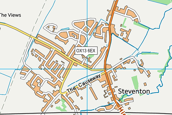 OX13 6EX map - OS VectorMap District (Ordnance Survey)