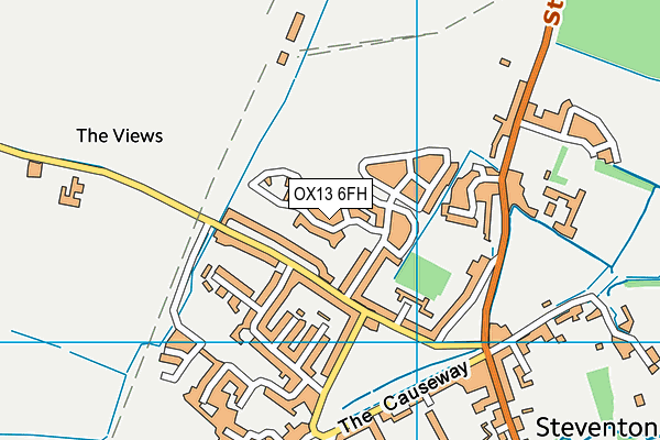 OX13 6FH map - OS VectorMap District (Ordnance Survey)