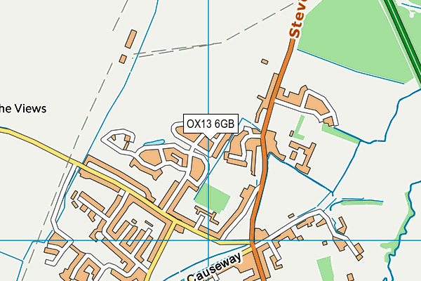 OX13 6GB map - OS VectorMap District (Ordnance Survey)