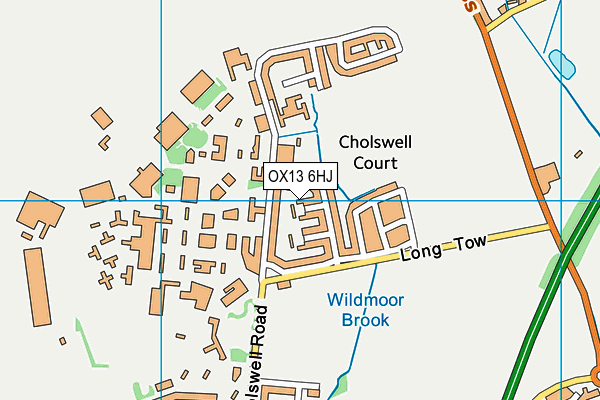 OX13 6HJ map - OS VectorMap District (Ordnance Survey)