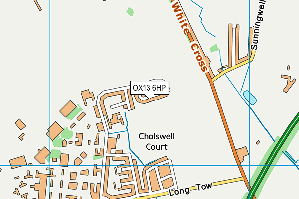 OX13 6HP map - OS VectorMap District (Ordnance Survey)