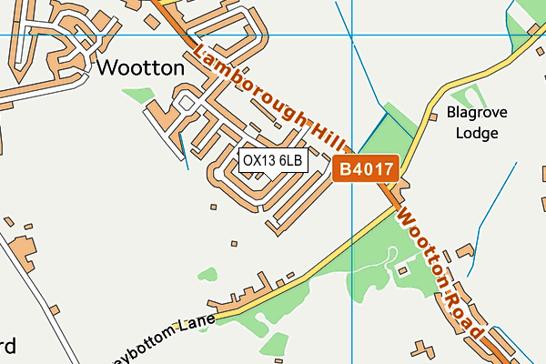 OX13 6LB map - OS VectorMap District (Ordnance Survey)