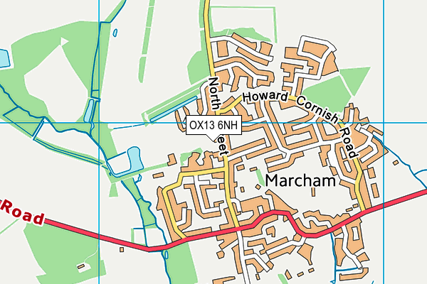 OX13 6NH map - OS VectorMap District (Ordnance Survey)