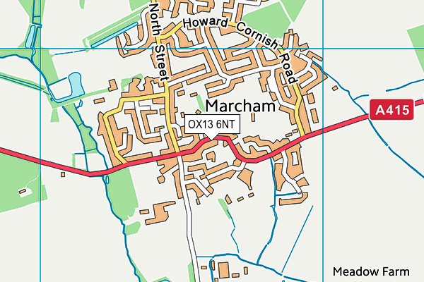 OX13 6NT map - OS VectorMap District (Ordnance Survey)