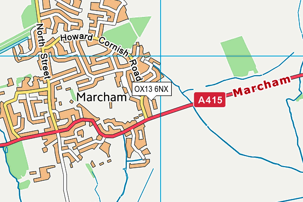 OX13 6NX map - OS VectorMap District (Ordnance Survey)