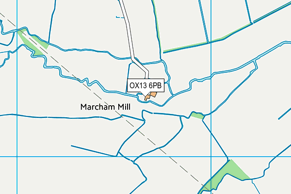 OX13 6PB map - OS VectorMap District (Ordnance Survey)