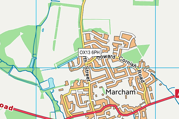 OX13 6PH map - OS VectorMap District (Ordnance Survey)