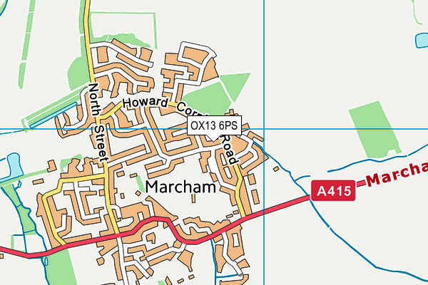 OX13 6PS map - OS VectorMap District (Ordnance Survey)