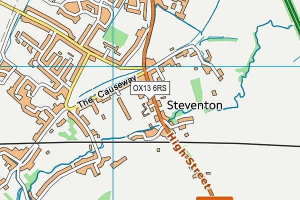 OX13 6RS map - OS VectorMap District (Ordnance Survey)