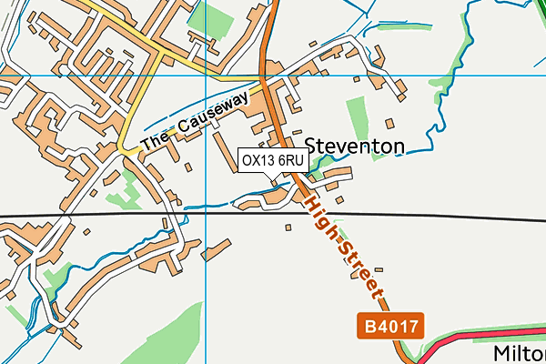 OX13 6RU map - OS VectorMap District (Ordnance Survey)