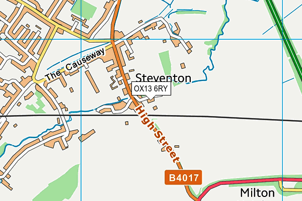 OX13 6RY map - OS VectorMap District (Ordnance Survey)