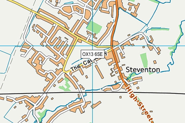 OX13 6SE map - OS VectorMap District (Ordnance Survey)
