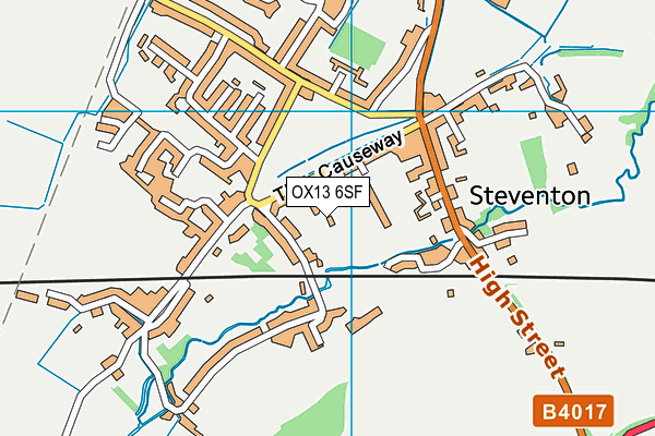 OX13 6SF map - OS VectorMap District (Ordnance Survey)