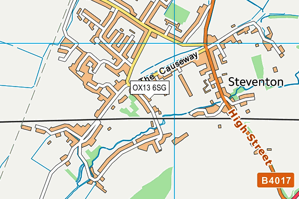 OX13 6SG map - OS VectorMap District (Ordnance Survey)