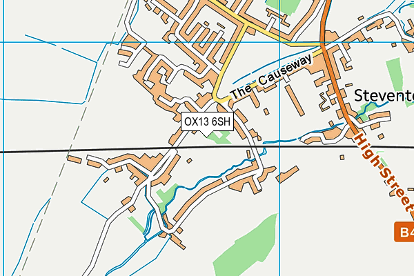 OX13 6SH map - OS VectorMap District (Ordnance Survey)