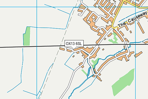 OX13 6SL map - OS VectorMap District (Ordnance Survey)