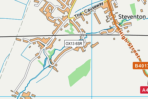 OX13 6SR map - OS VectorMap District (Ordnance Survey)