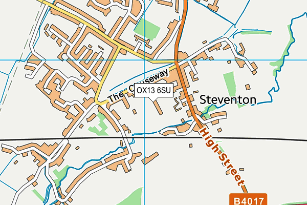 OX13 6SU map - OS VectorMap District (Ordnance Survey)