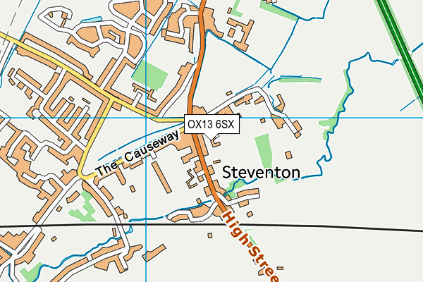 OX13 6SX map - OS VectorMap District (Ordnance Survey)