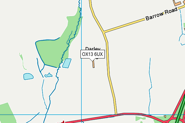 OX13 6UX map - OS VectorMap District (Ordnance Survey)