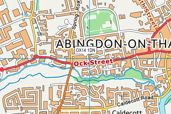 OX14 1DN map - OS VectorMap District (Ordnance Survey)