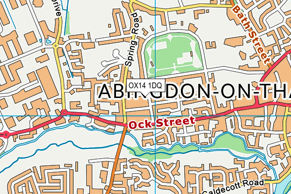 OX14 1DQ map - OS VectorMap District (Ordnance Survey)