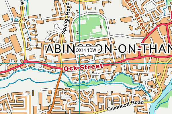 OX14 1DW map - OS VectorMap District (Ordnance Survey)