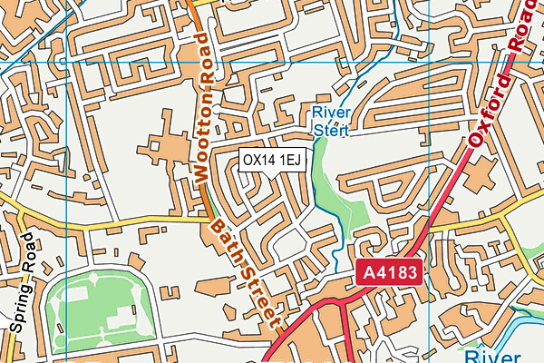 OX14 1EJ map - OS VectorMap District (Ordnance Survey)