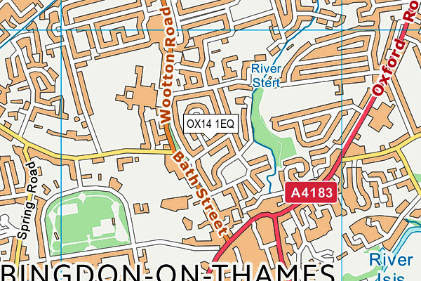 OX14 1EQ map - OS VectorMap District (Ordnance Survey)