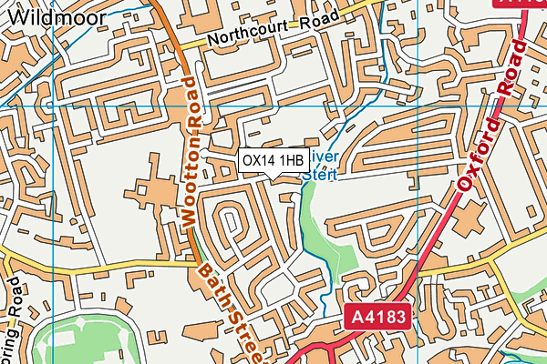 St Nicolas Church of England Primary School, Abingdon map (OX14 1HB) - OS VectorMap District (Ordnance Survey)