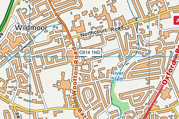 OX14 1HG map - OS VectorMap District (Ordnance Survey)