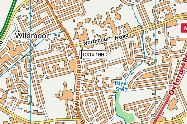 OX14 1HH map - OS VectorMap District (Ordnance Survey)