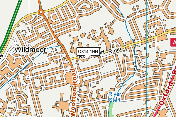 OX14 1HN map - OS VectorMap District (Ordnance Survey)