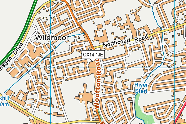 OX14 1JE map - OS VectorMap District (Ordnance Survey)