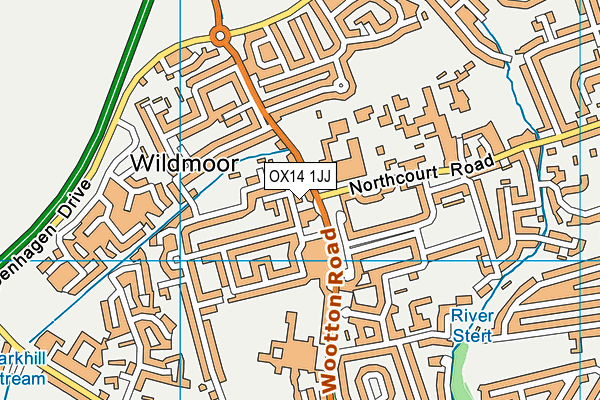 OX14 1JJ map - OS VectorMap District (Ordnance Survey)
