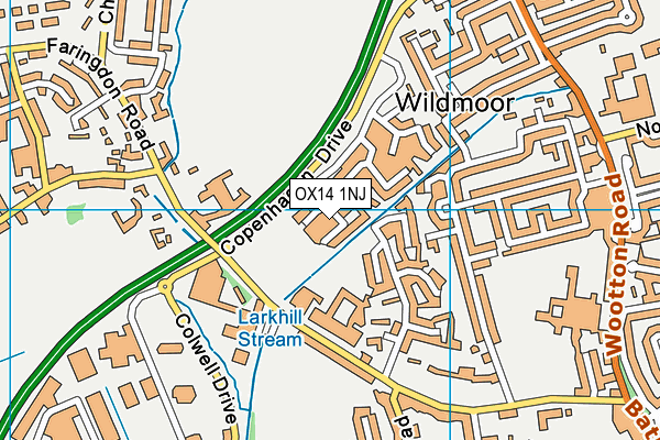 OX14 1NJ map - OS VectorMap District (Ordnance Survey)