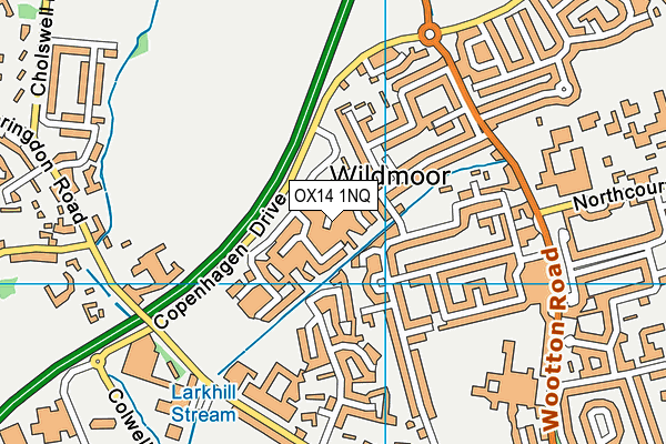 OX14 1NQ map - OS VectorMap District (Ordnance Survey)
