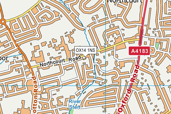 OX14 1NS map - OS VectorMap District (Ordnance Survey)