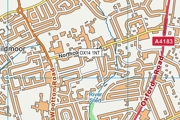 OX14 1NT map - OS VectorMap District (Ordnance Survey)