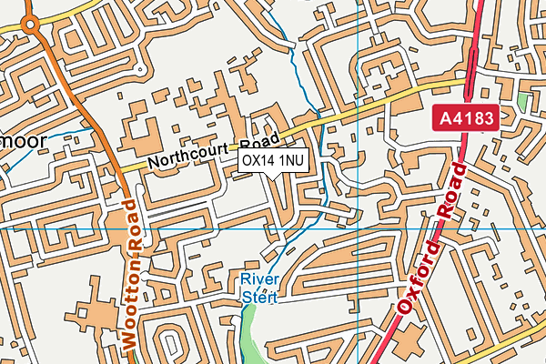 OX14 1NU map - OS VectorMap District (Ordnance Survey)