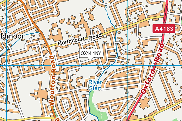 OX14 1NY map - OS VectorMap District (Ordnance Survey)