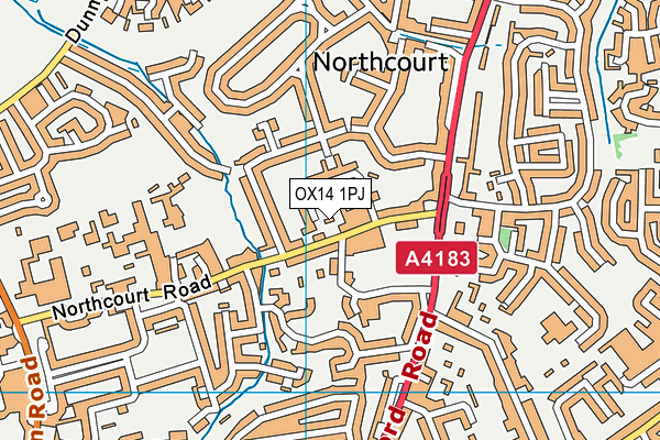 OX14 1PJ map - OS VectorMap District (Ordnance Survey)