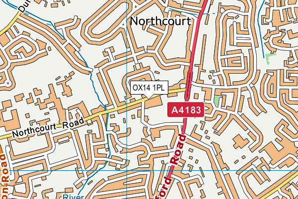Abingdon United Football Club map (OX14 1PL) - OS VectorMap District (Ordnance Survey)