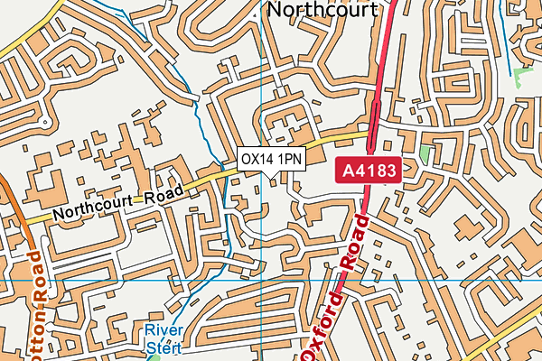 OX14 1PN map - OS VectorMap District (Ordnance Survey)