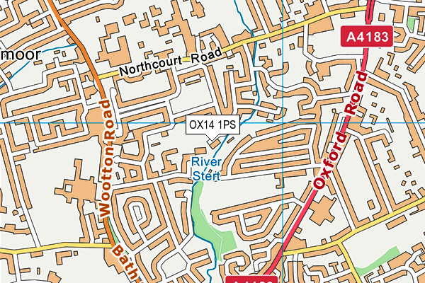 OX14 1PS map - OS VectorMap District (Ordnance Survey)